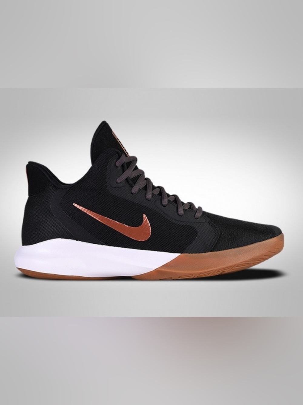 NIKE AIR PRECISION III BLACK METALLIC GOLD size 8